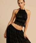 Arcina Ori Juliette Top and Skirt Set In Black Size 6 8 10 - Outfit Sets