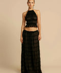 Arcina Ori Juliette Top and Skirt Set In Black Size 6 8 10 - Outfit Sets