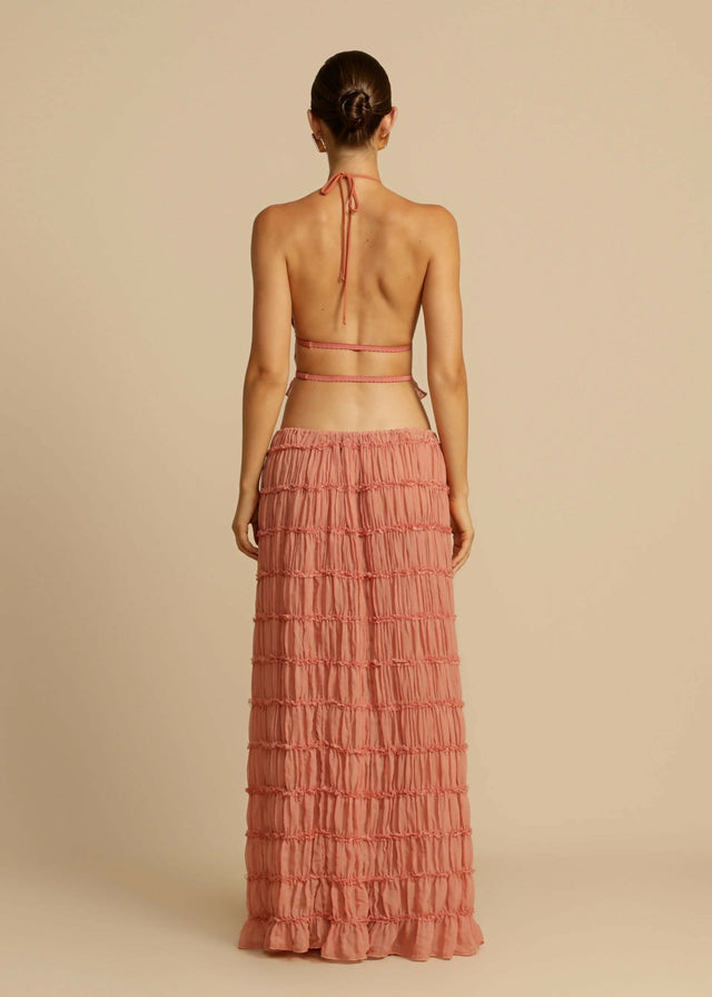 Arcina Ori Juliette Top and Skirt Set In Peach Size 6 8 10 - Outfit Sets