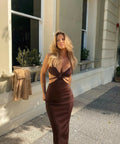 Arcina Ori Kaiya Dress - 8 / Brown - Dresses