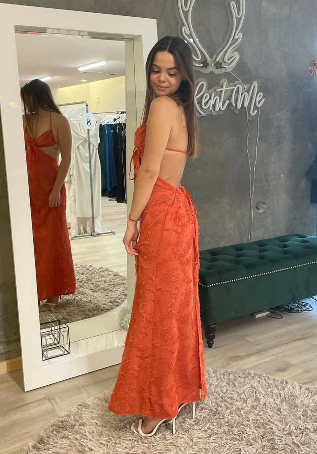 Arcina Ori Kara Dress - 12 / Orange - Dresses
