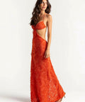 Arcina Ori Kara Dress in Burnt Orange - 6 / Orange - Dresses