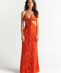 Arcina Ori Kara Dress in Burnt Orange - 6 / Orange - Dresses