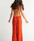 Arcina Ori Kara Midi Dress - 6 / Orange - Dresses