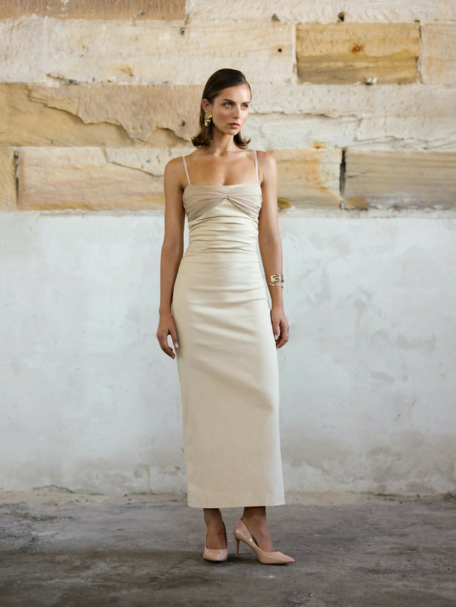 Arcina Ori Kinsley Dress Stone Size 8 - 8 / Nude - Dresses
