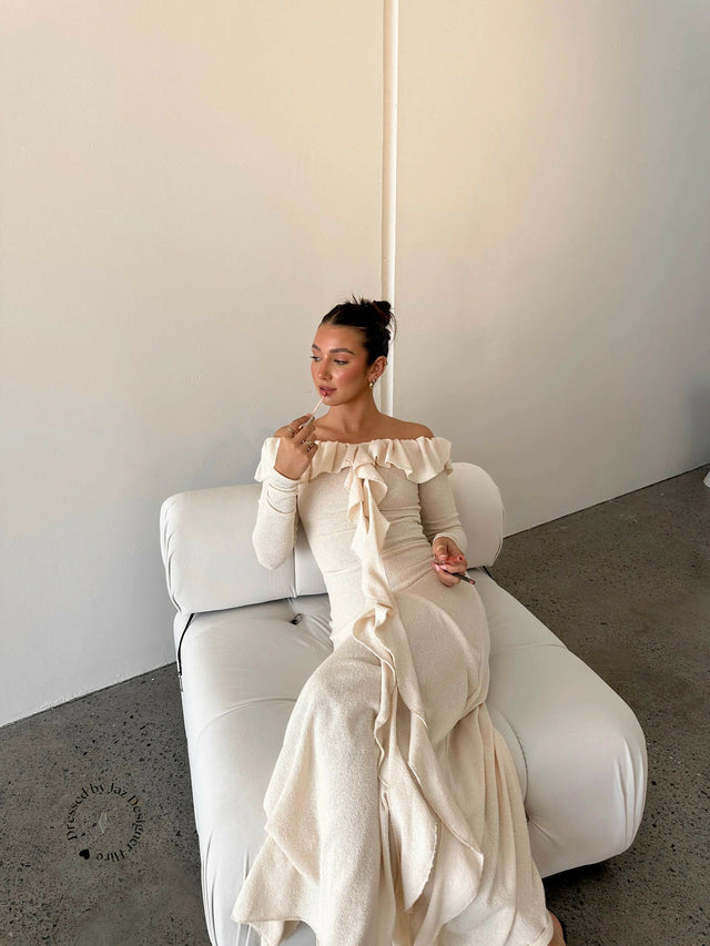 Arcina Ori Mila Midi Dress - 8 / Cream - Dresses