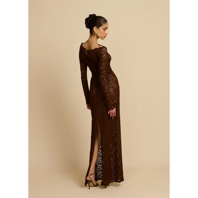Arcina Ori Monet Maxi Dress Chocolate Brown Size 8,10 - Dresses