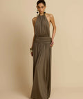 Arcina Ori Satina Khaki - 10 / Khaki - Dresses