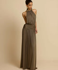 Arcina Ori Satina Khaki - 10 / Khaki - Dresses