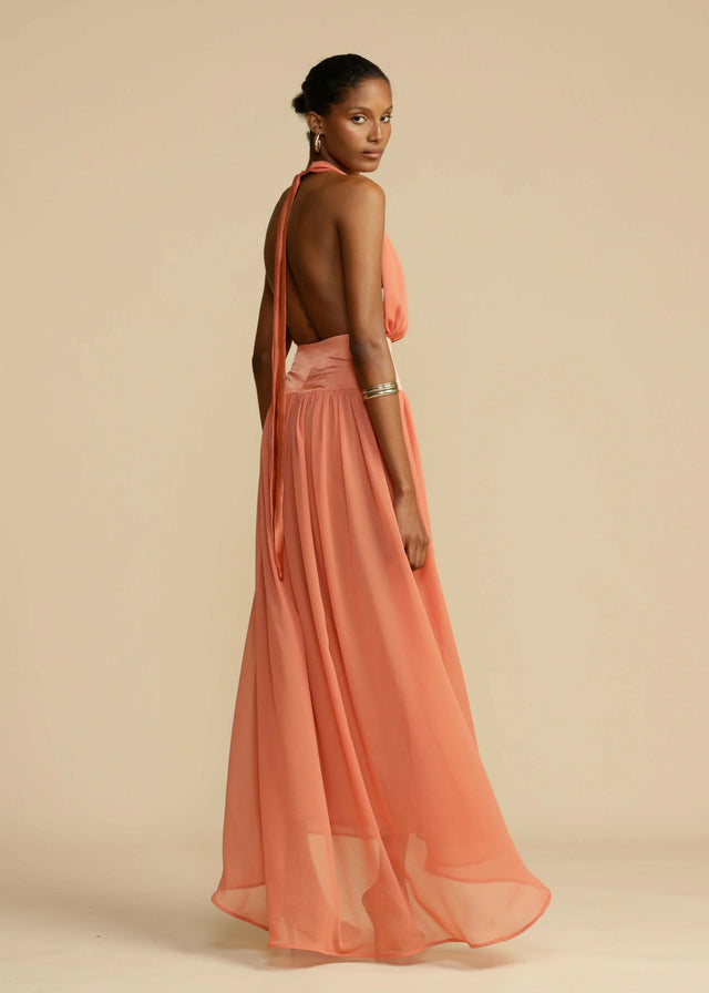 Arcina Ori Serena Dress in Orange - 8 / Orange - Dresses