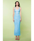 ASTA RESORT Ana Dress in Baia Blue Sequin - Dresses
