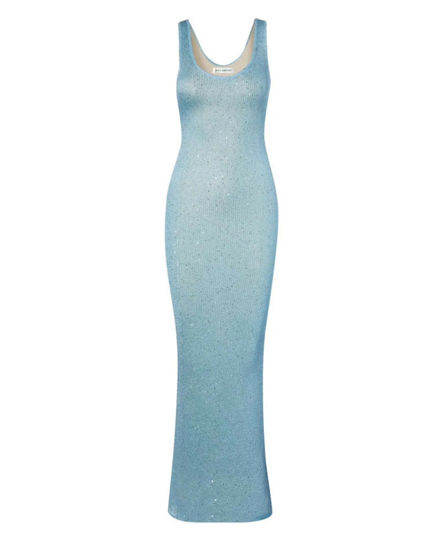 ASTA RESORT Ana Dress in Baia Blue Sequin - Dresses