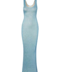 Asta Resort Ana Maxi Dress Baia Blue Sequin - Dresses