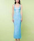 Asta Resort Ana Maxi Dress Baia Blue Sequin - Dresses
