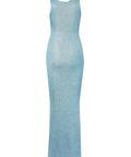 Asta Resort Ana Maxi Dress Baia Blue Sequin - Dresses