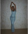 Asta Resort ‘Ana’ Sequin Maxi - XS / Light Blue - Dresses