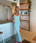 Asta Resort ‘Ana’ Sequin Maxi - XS / Light Blue - Dresses