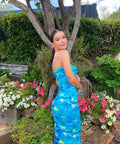 Asta Resort Miami Midi Dress - 6 / Blue - Dresses