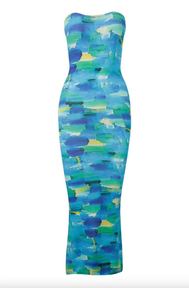 Asta Resort Miami Midi Dress - 6 / Blue - Dresses