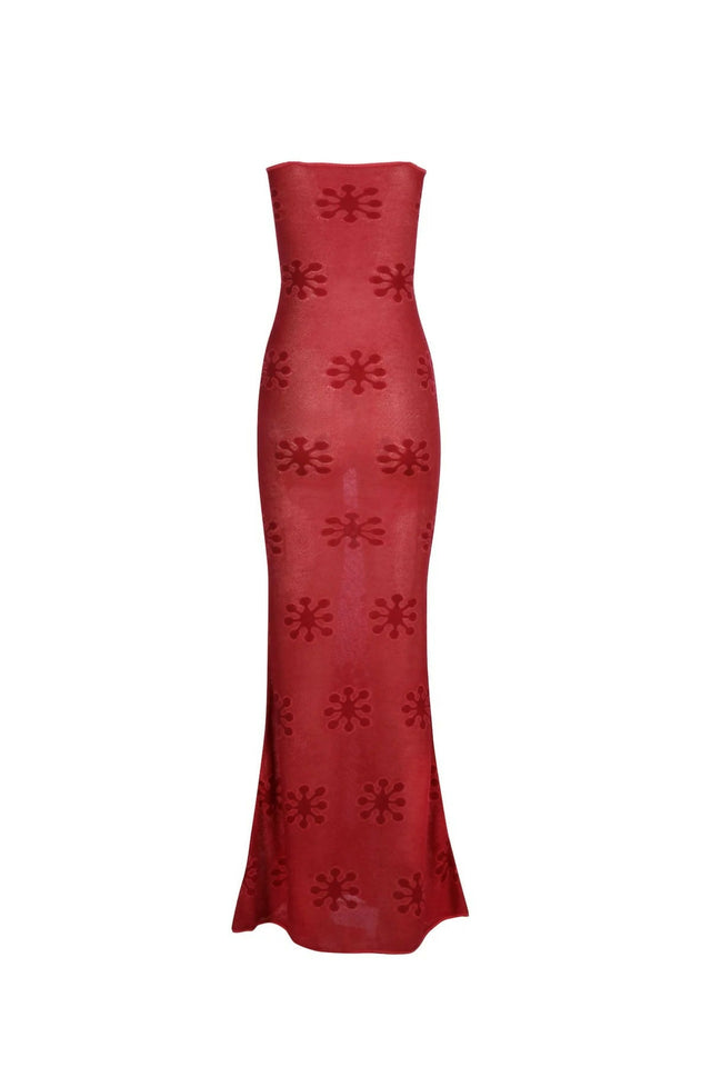 Asta Resort Monica Strapless Dress - 8 / Red - Dresses