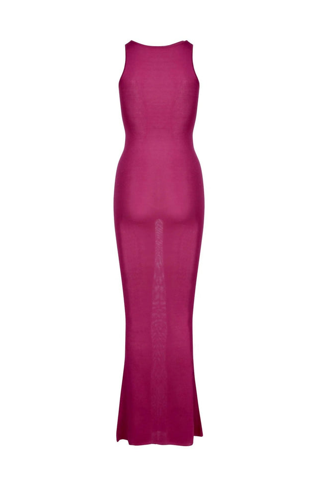 Asta Resort Natalia Jersey Midi Magenta - 8 / Magenta - Dresses