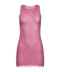 Asta Resort Natalia Mini Dress in Azaelia Sequin Pink - 8 / Pink - Dresses