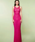 Asta Resort Sequin Natalia Floor - Length Gown in Fuchsia/Pink - 8 / Pink - Dresses