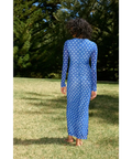 Aston Studio - Elizi Mesh Dress - Royal/Antique - 10 / Blue - Dresses