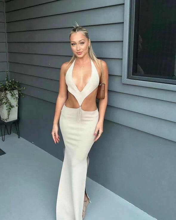 Aya Muse Tetra Dress - 6 / Cream - Dresses