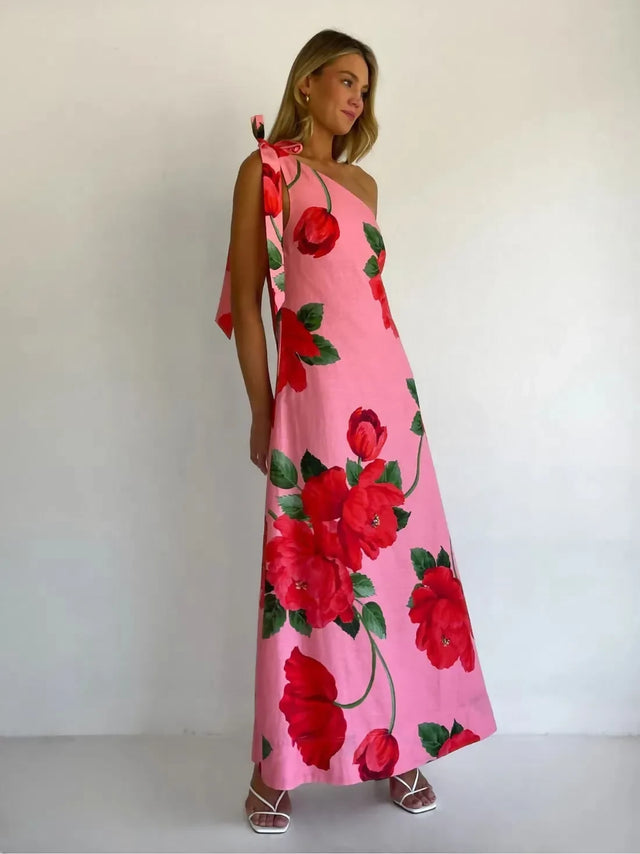 By Nicola Sorrento Maxi Dress - Raspberry Bloom