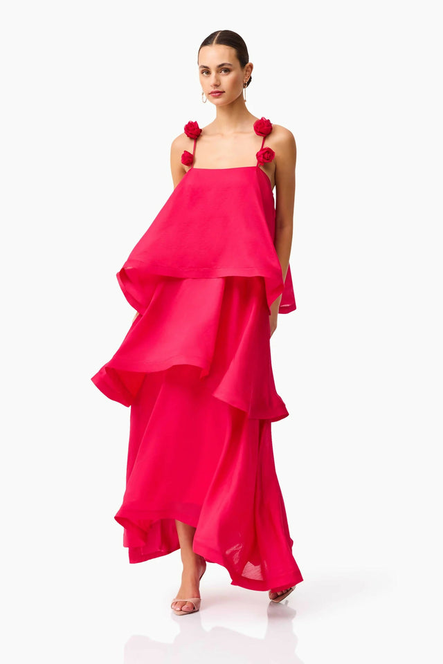 Elliatt Thalia Tiered Gown Pink Size 10
