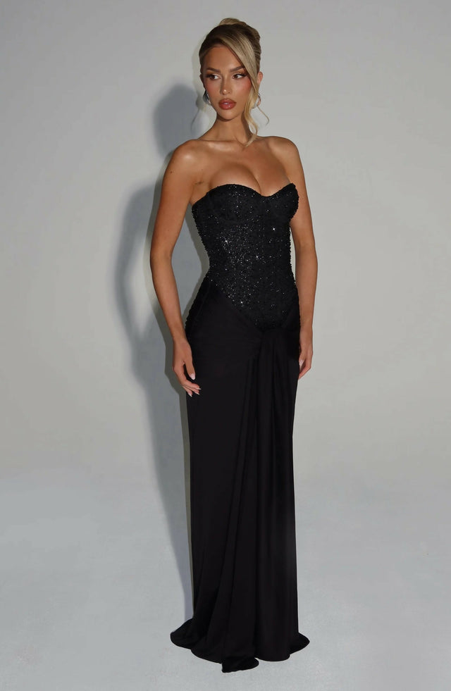 BABYBOO Carina Maxi Dress Black