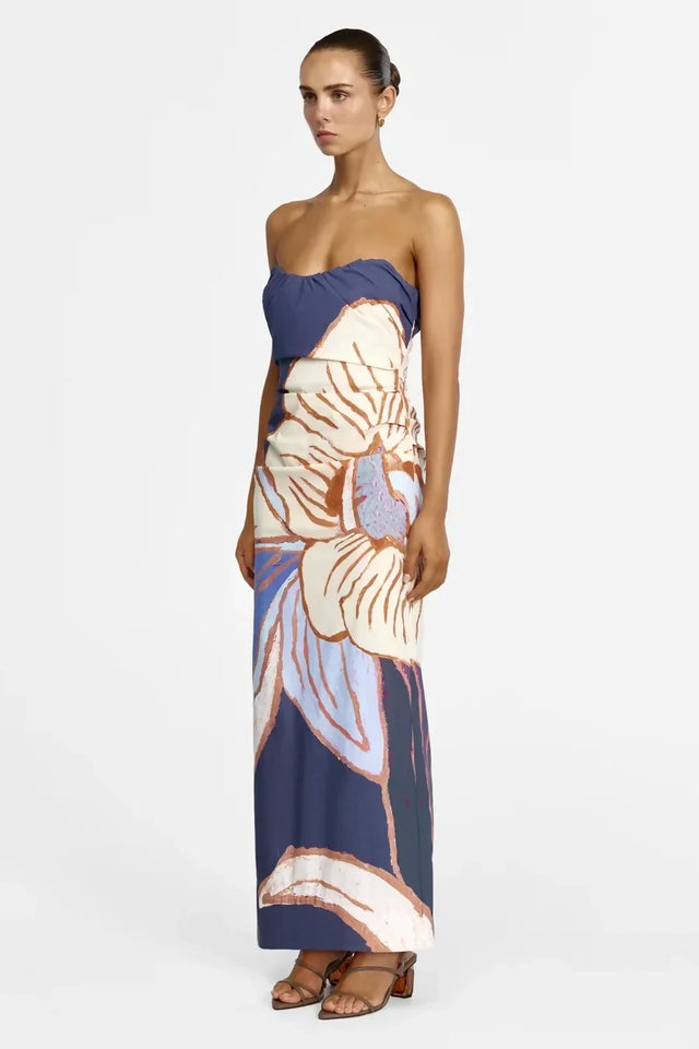 Acler Glider Maxi Dress - Midnight Eclipse