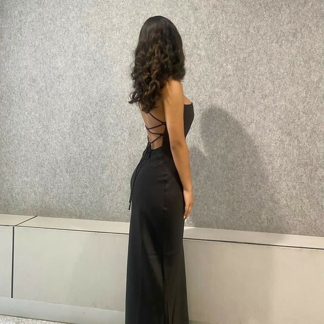 Babyboo Black Backless Maxi