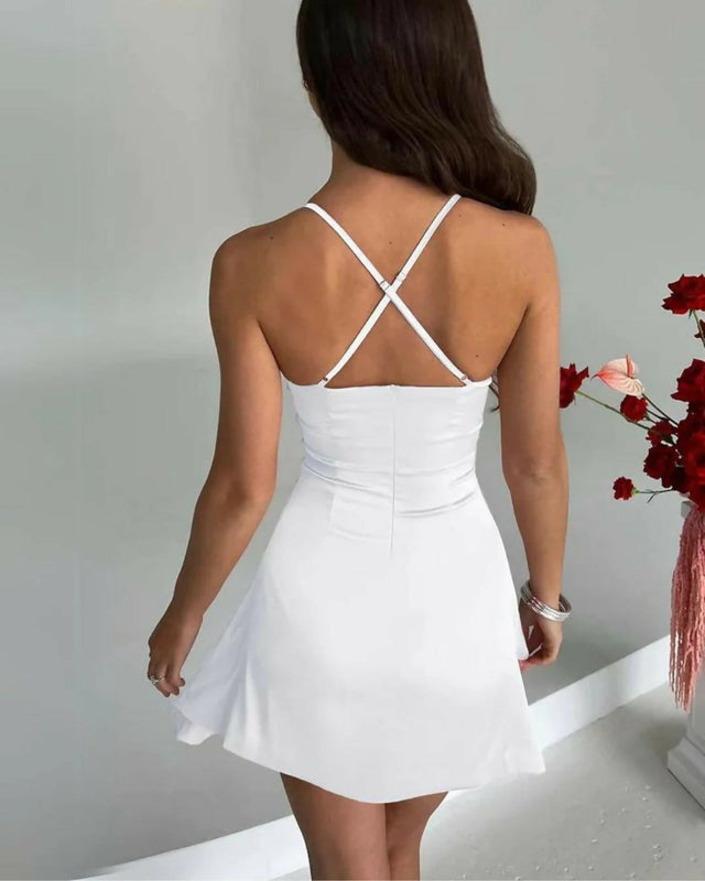 BabyBoo Clarise Mini Dress - 8 / White - Dresses