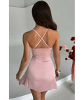 Babyboo ‘Clarise’ Satin Mini - XS / Pink - Dresses