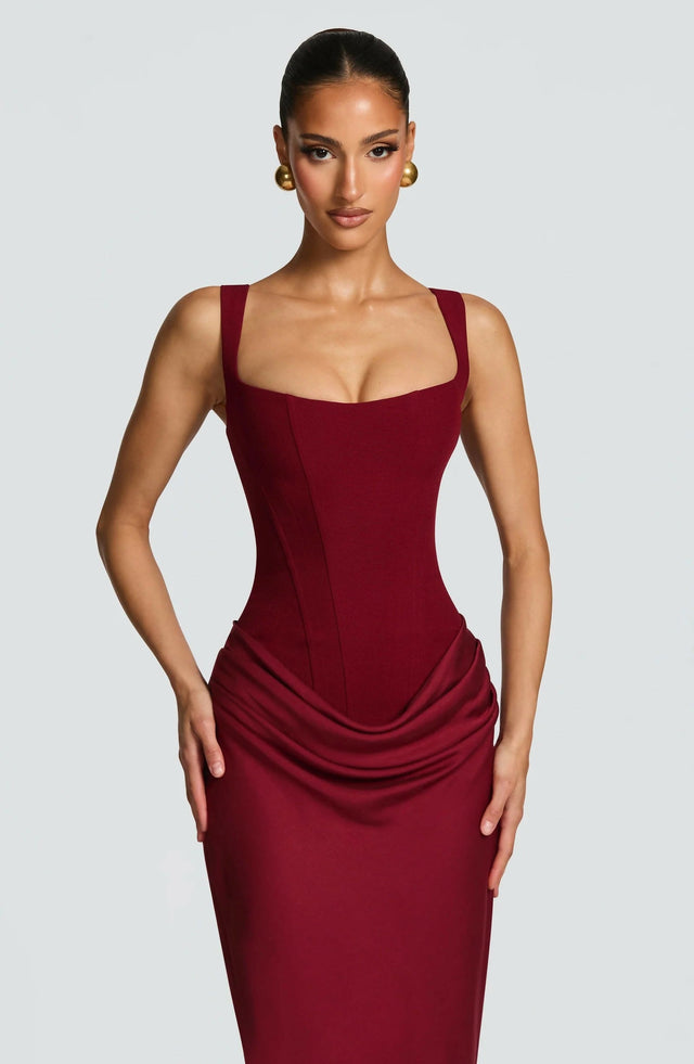 Babyboo Cornelia Maxi Dress - Burgundy | Passion For Fashion