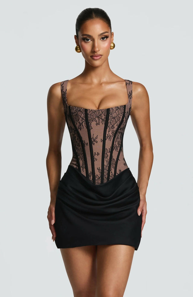 BabyBoo Cornelia Mini Dress - Black Lace - Dresses