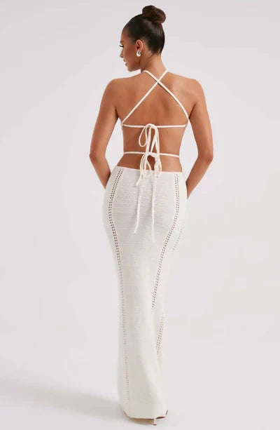 Babyboo Delia Maxi Dress - White - 10 / White - Dresses