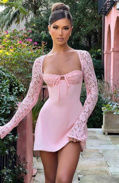 Babyboo Jacinta Mini Dress - Blush - 10 / Pink - Dresses