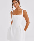 Babyboo Janiya Mini Dress in Ivory - 8 / White - Dresses