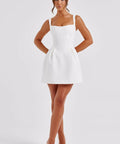 Babyboo Janiya Mini Dress in Ivory - 8 / White - Dresses