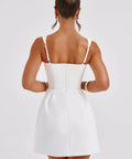 Babyboo Janiya Mini Dress in Ivory - 8 / White - Dresses