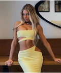 Babyboo ‘Kaela’ Set - XS / Yellow - Dresses