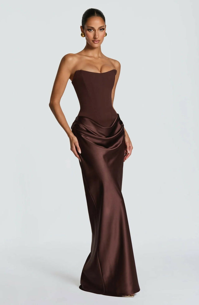 BabyBoo Maggie Maxi Dress Brown - Dresses