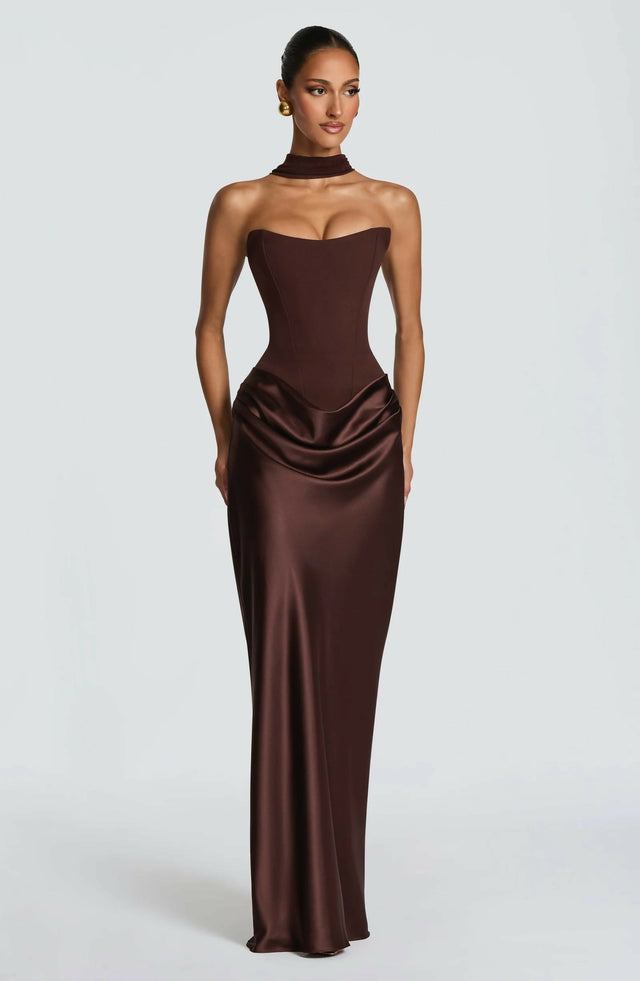 BabyBoo Maggie Maxi Dress Brown - Dresses