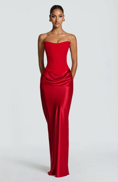 BabyBoo Maggie Maxi Dress Red