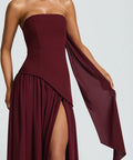 Babyboo Maliyah Maxi Dress - Cherry Lacquer - 8 / Red - Dresses