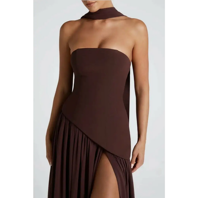 BabyBoo Maliyah Maxi Dress Plum Brown Size 8 - 8 / Brown - Dresses
