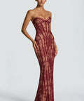BabyBoo Sian Maxi Dress - Burgundy - Dresses